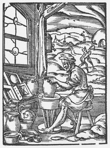 El alfarero, 1574 de Jost Amman